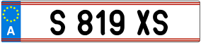 Trailer License Plate